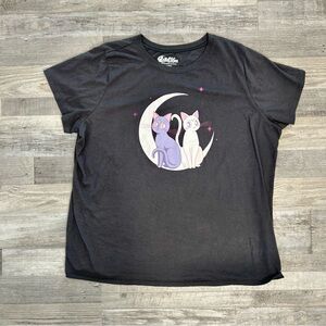 Torrid Sailor Moon Grey Cat Graphic Short Sleeve T-Shirt Size 3X M23